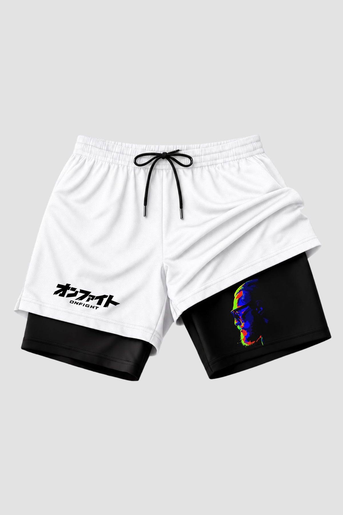Short de compressão  2 em 1 MMA Fist Power