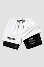 Short de compressão 2 em 1 jiu-jitsu Free Hugs