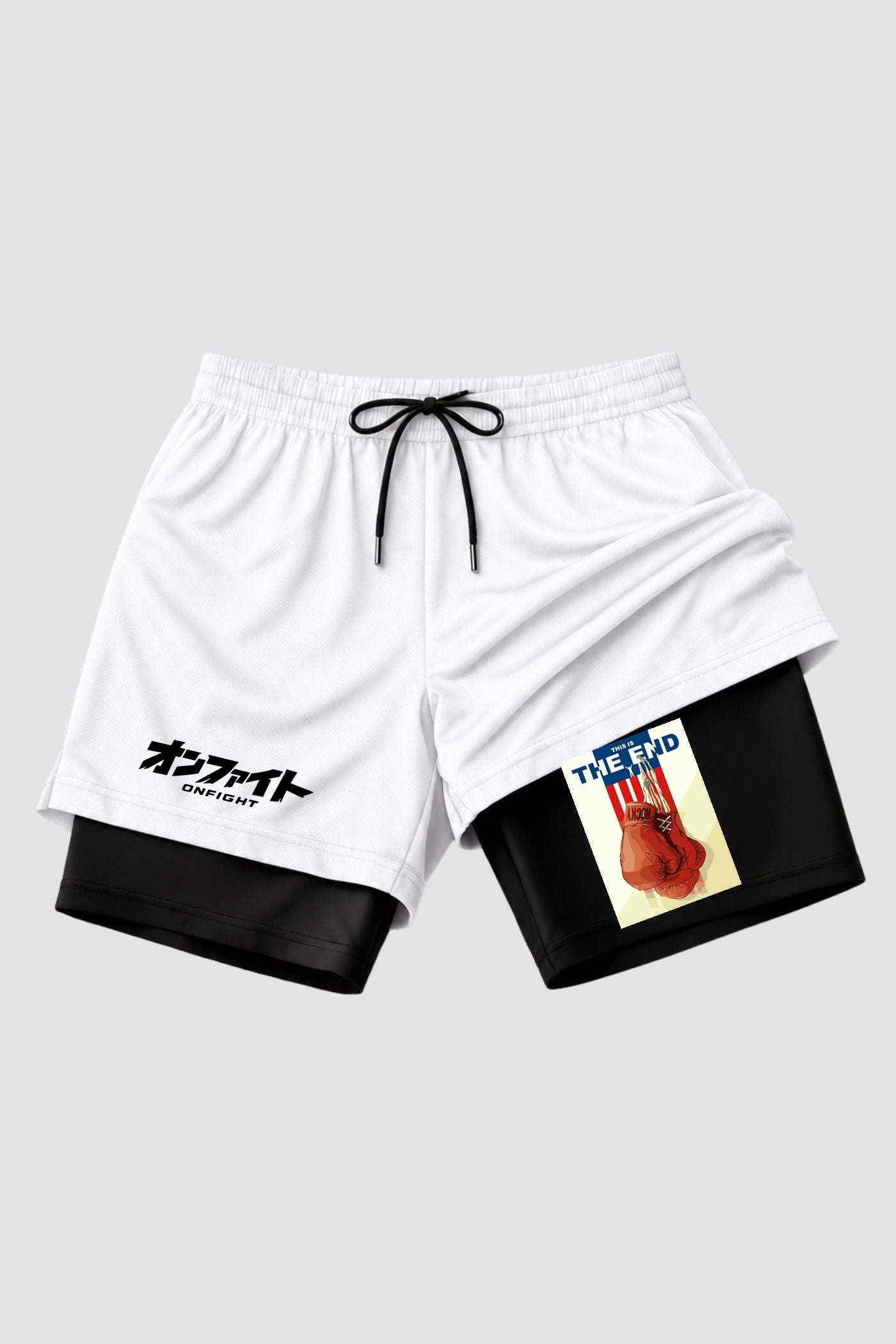 Short de compressão 2 em 1 Rocky Balboa The End Gloves