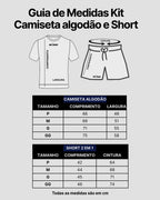 Kit Camiseta algodão com Short Dry Fit Jiu Jitsu Jesus Has your back