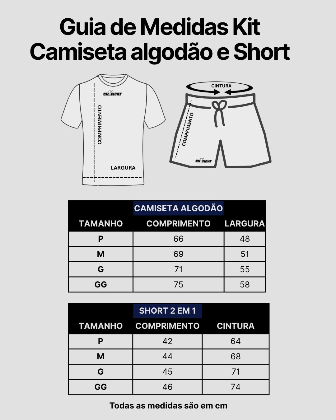 Kit Camiseta algodão com Short Dry Fit Jiu Jitsu Jesus Has your back