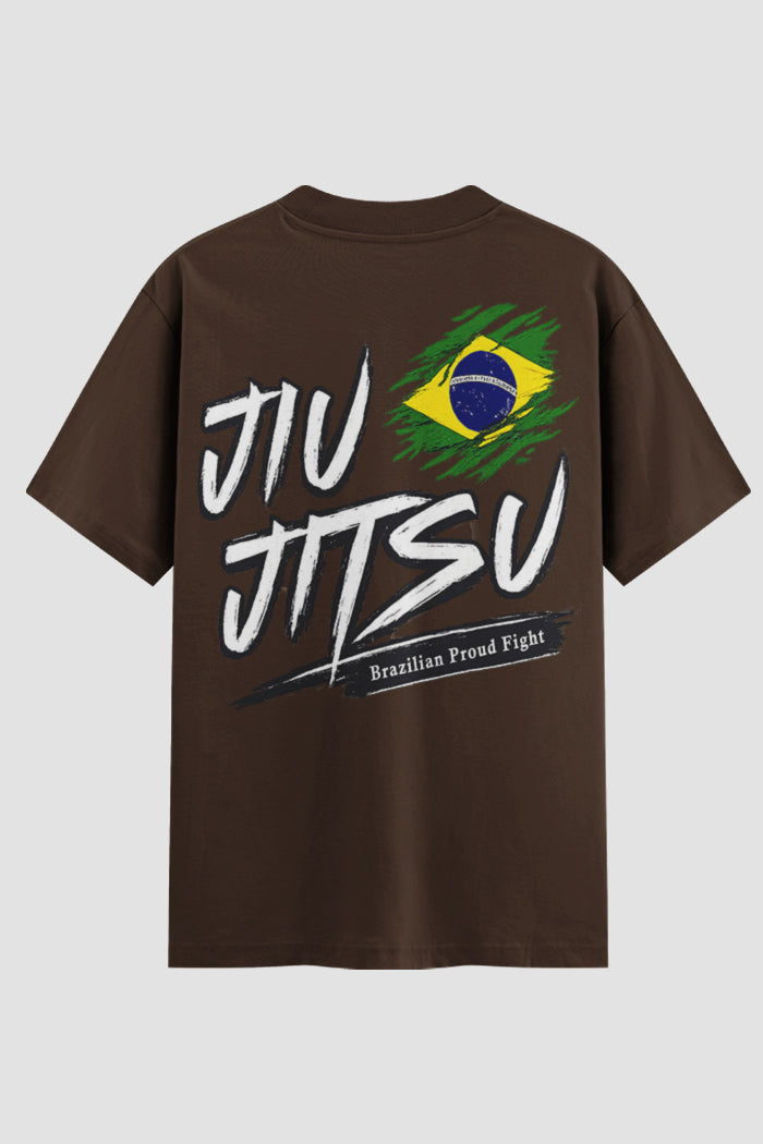 Camiseta Oversized Jiu-Jitsu Brazilian Proud Fight