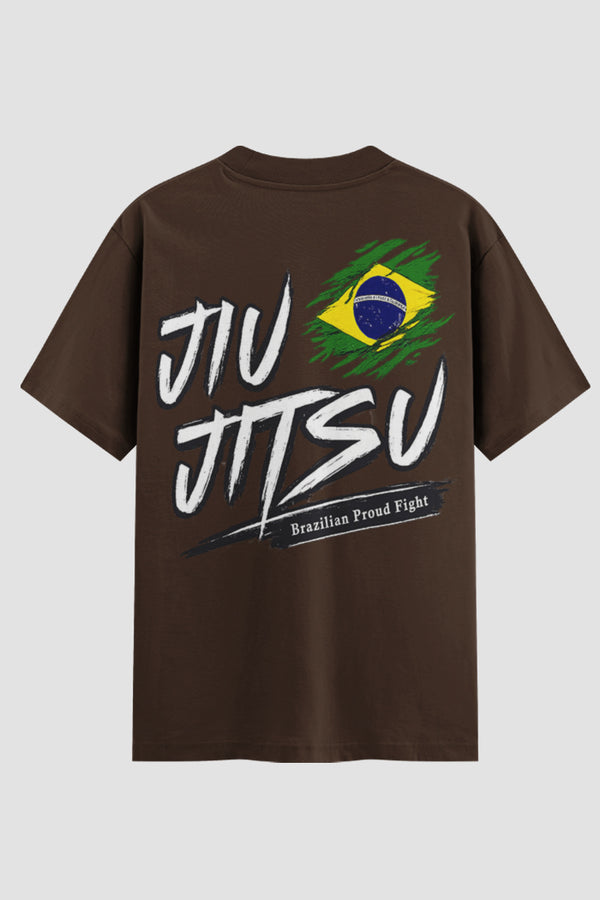Camiseta Oversized Jiu-Jitsu Brazilian Proud Fight