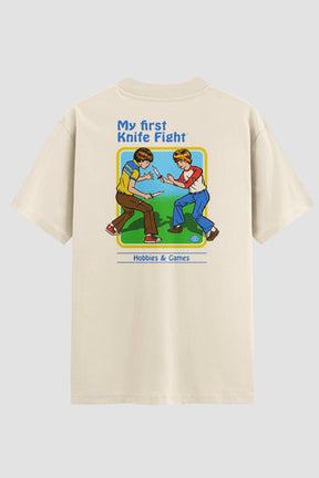 Camiseta Oversized My First Knife Fight Onfight