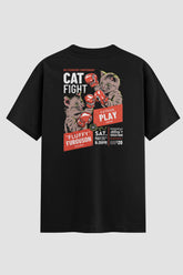 Camiseta Oversized Cat Fight Onfight