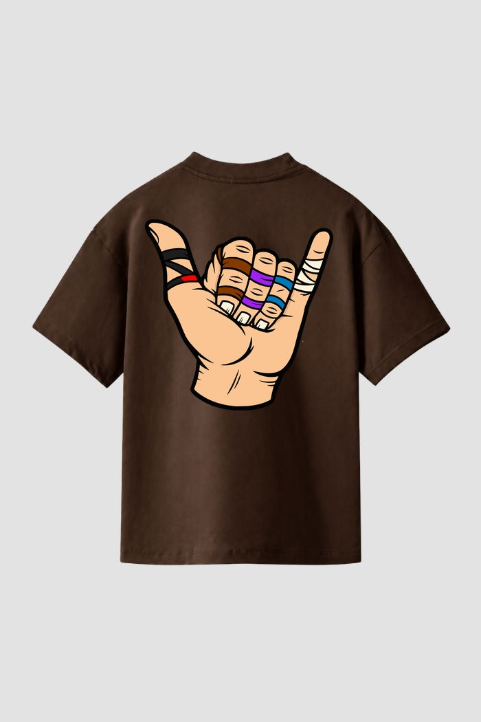 Camiseta Básica jiu-jitsu Hang Loose faixas