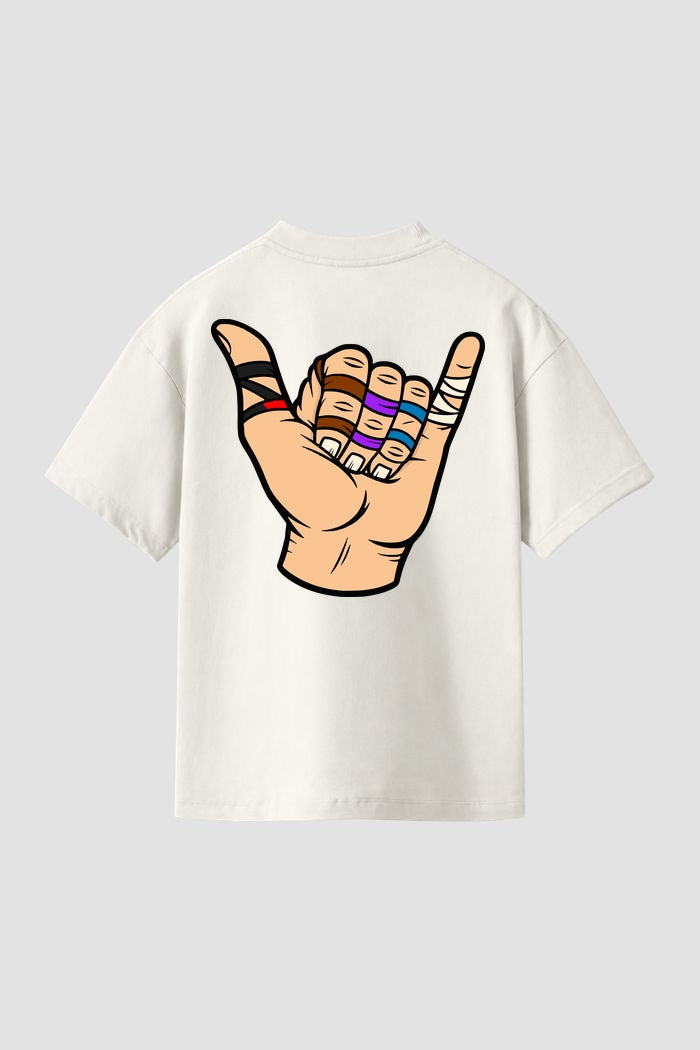 Camiseta Básica jiu-jitsu Hang Loose faixas