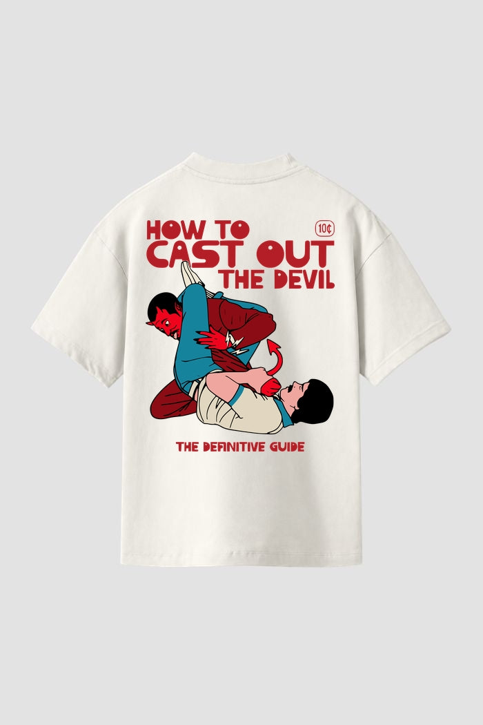 Camiseta Básica jiu-jitsu How to Cast out the Devil