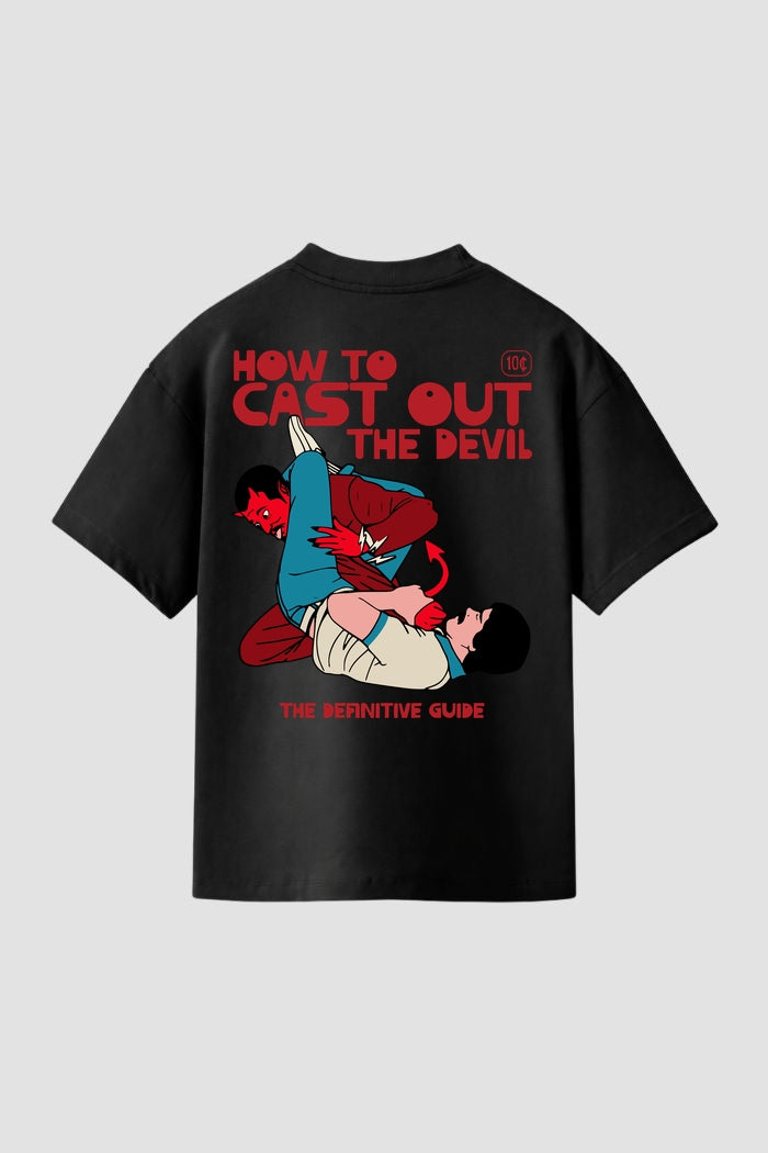 Camiseta Básica jiu-jitsu How to Cast out the Devil