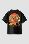 Camiseta Básica jiu-jitsu Jesus Has Your Back