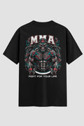 Camiseta Oversized Suedine MMA Fight For Your Life – Onfight