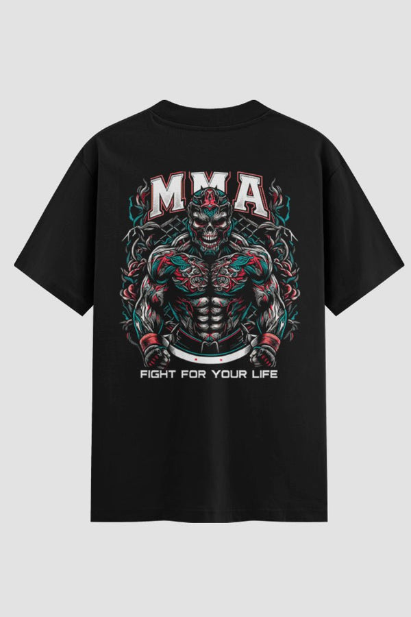 Camiseta Oversized Suedine MMA Fight For Your Life – Onfight