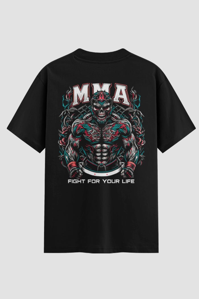 Camiseta Oversized Suedine MMA Fight For Your Life – Onfight