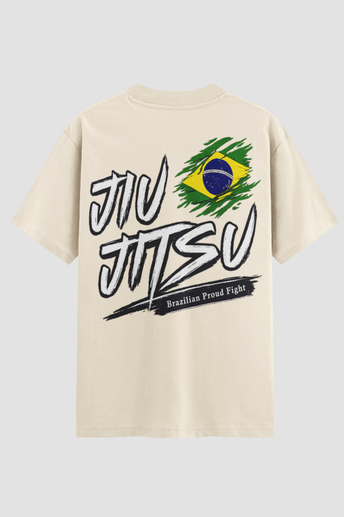 Camiseta Oversized Jiu-Jitsu Brazilian Proud Fight