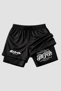 Short de compressão 2 em 1 jiu-jitsu Classic Script