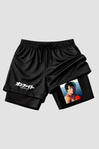 Short de compressão 2 em 1 Rocky Balboa Comic Balboa