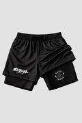 Short de compressão 2 em 1 jiu-jitsu Free Hugs