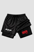 Short de compressão 2 em 1 jiu-jitsu Kanji
