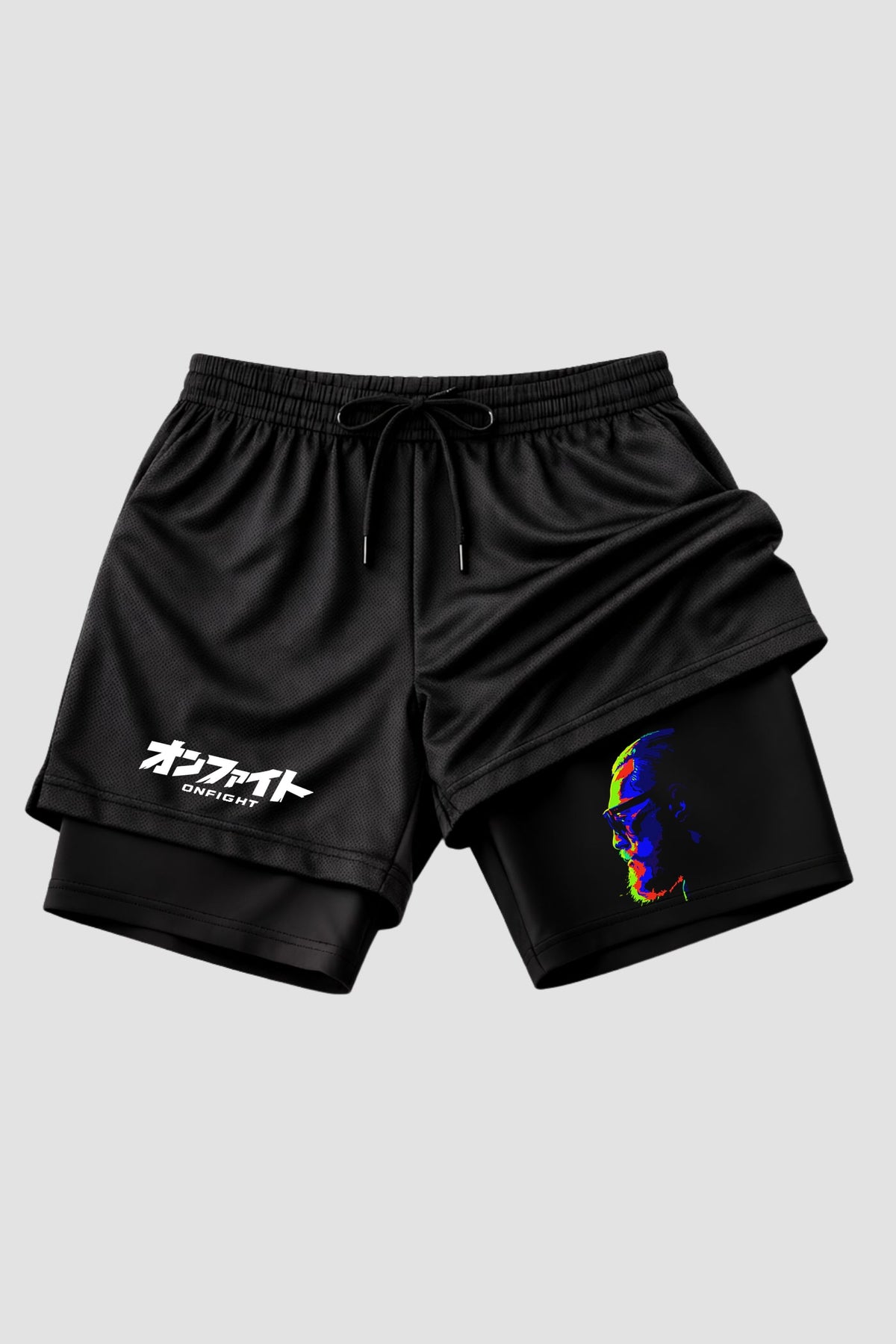Short de compressão  2 em 1 MMA Fist Power