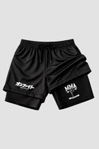 Short de compressão  2 em 1 MMA Kick Fight Club