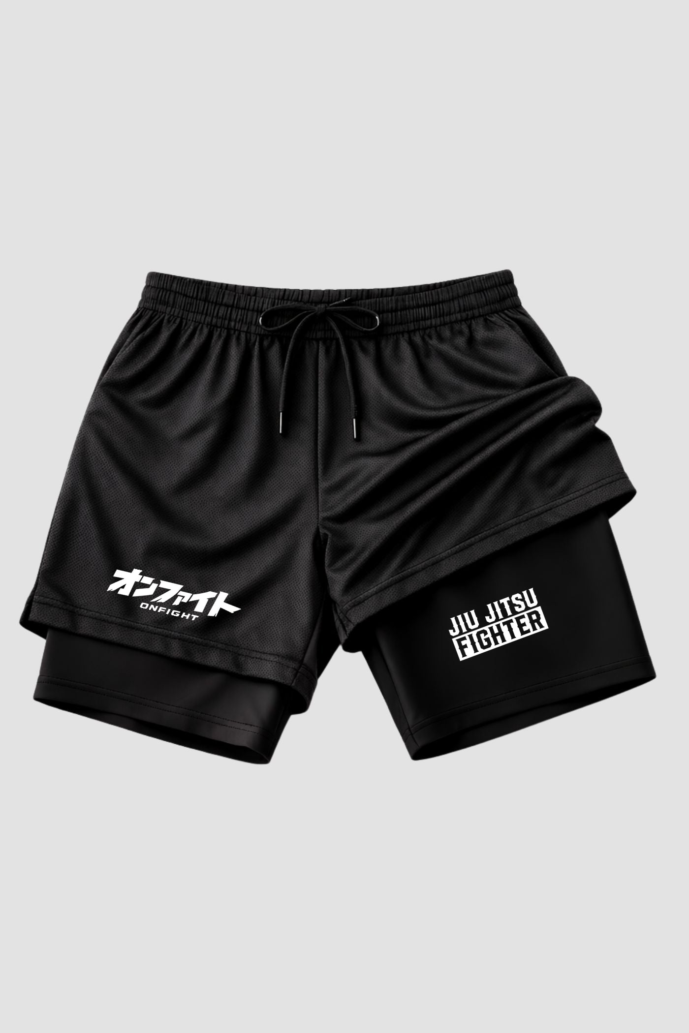 Short de compressão 2 em 1 jiu-jitsu Fighter