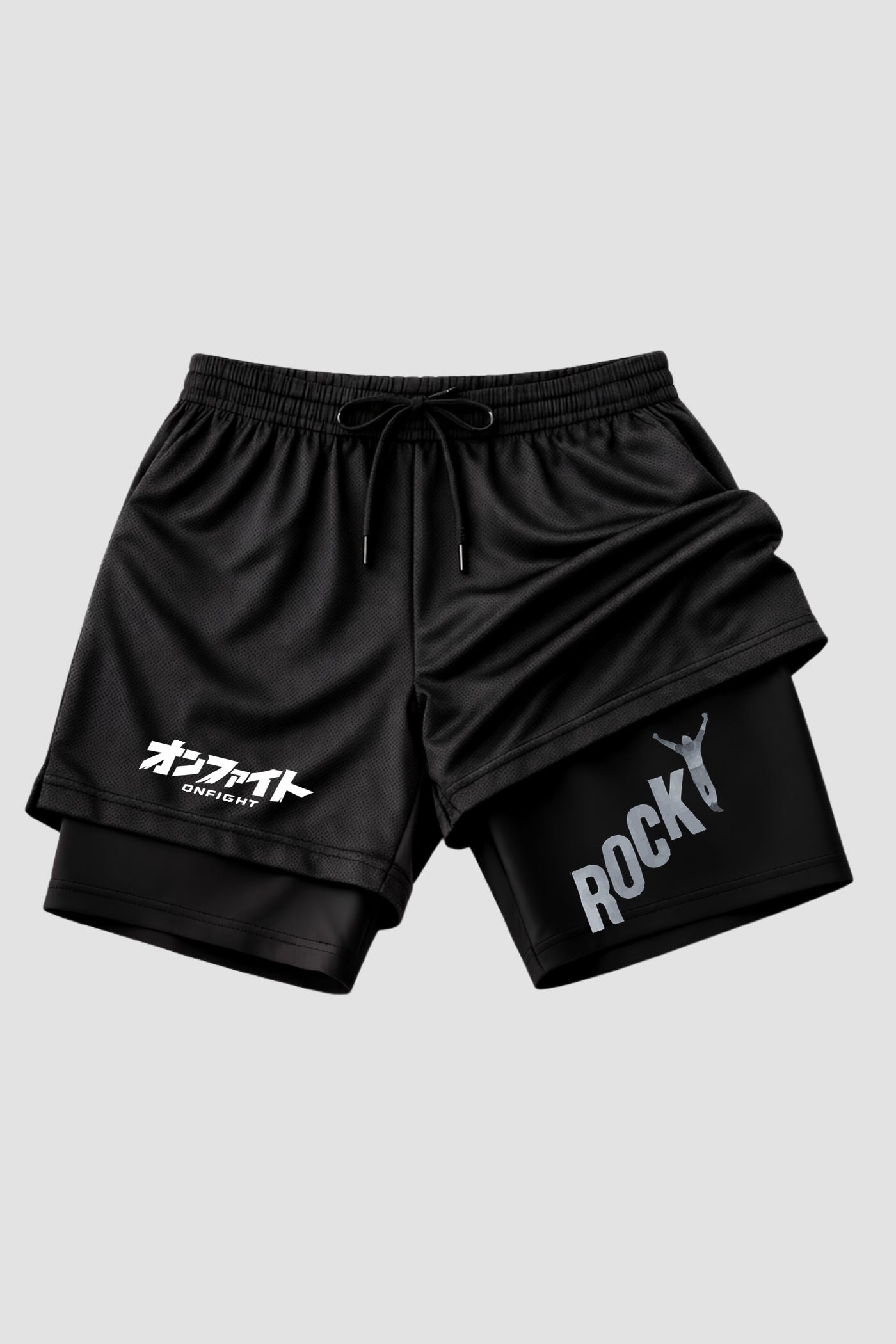 Short de compressão 2 em 1 Rocky Balboa Rocky Steps