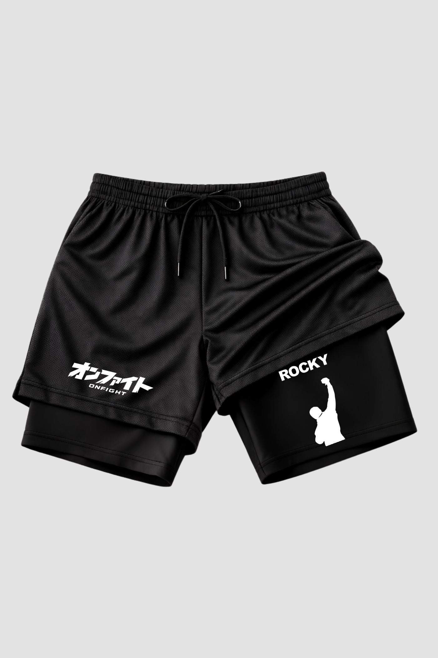 Short de compressão 2 em 1 Rocky Balboa Victory
