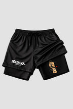 Short de compressão 2 em 1 jiu-jitsu Snake Lock