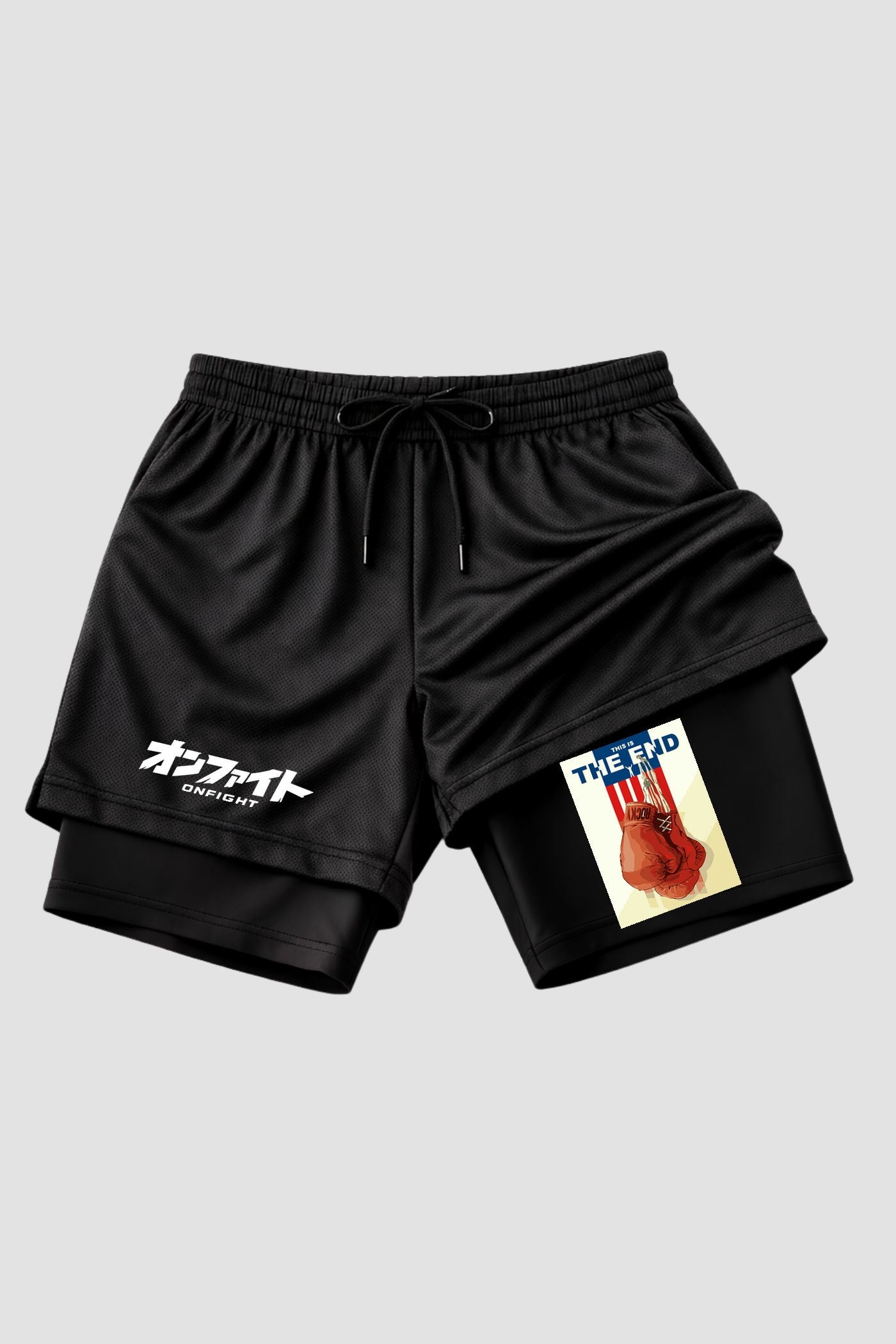 Short de compressão 2 em 1 Rocky Balboa The End Gloves