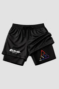 Short de compressão 2 em 1 jiu-jitsu Triangle Of Belts