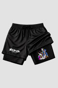 Short de compressão 2 em 1 jiu-jitsu Unicorn Roll