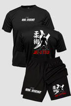 Kit Camiseta Dryfit com Short Dry Fit Jiu Jitsu Samurai Katana