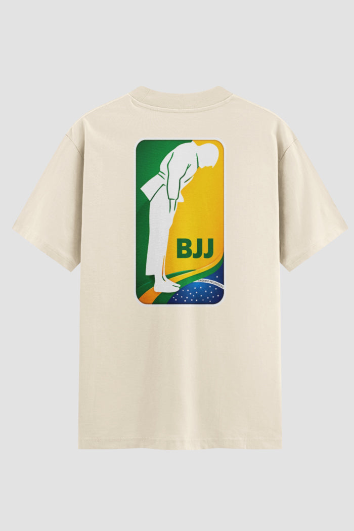 Camiseta Oversized Jiu-Jitsu BJJ Orgulho Nacional