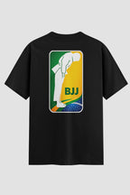 Camiseta Oversized Jiu-Jitsu BJJ Orgulho Nacional
