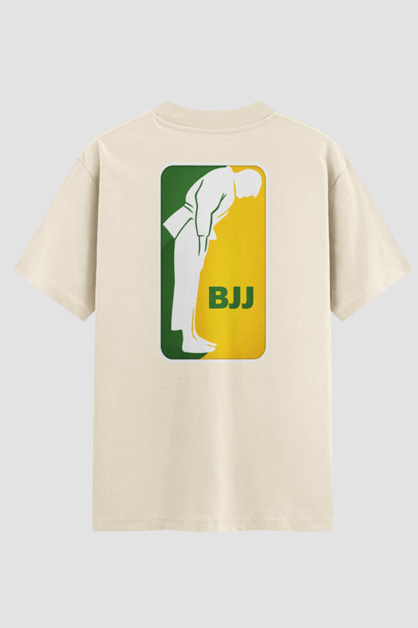 Camiseta Oversized Jiu-Jitsu BJJ Ordem & Respeito