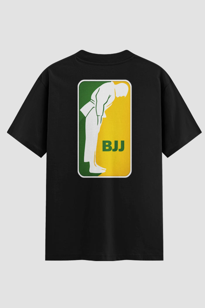 Camiseta Oversized Jiu-Jitsu BJJ Ordem & Respeito