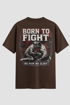 Camiseta Oversized Born to Fight – Limited Edition Limited Edition OnFight P Chocolate Masculino