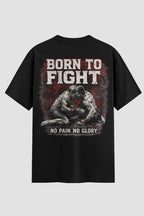Camiseta Oversized Suedine Born to Fight – Limited Edition