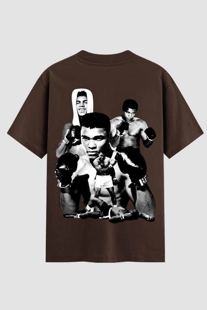 Camiseta Oversized Suedine Boxe Ali The Legacy