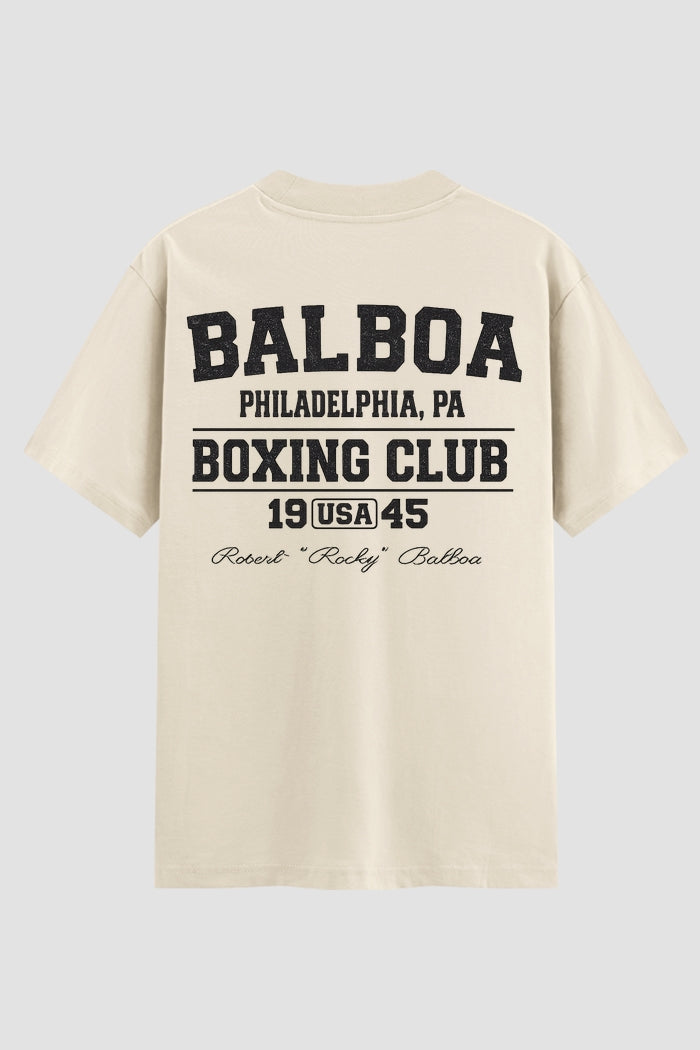 Camiseta Oversized Suedine Boxe Balboa Boxing Club