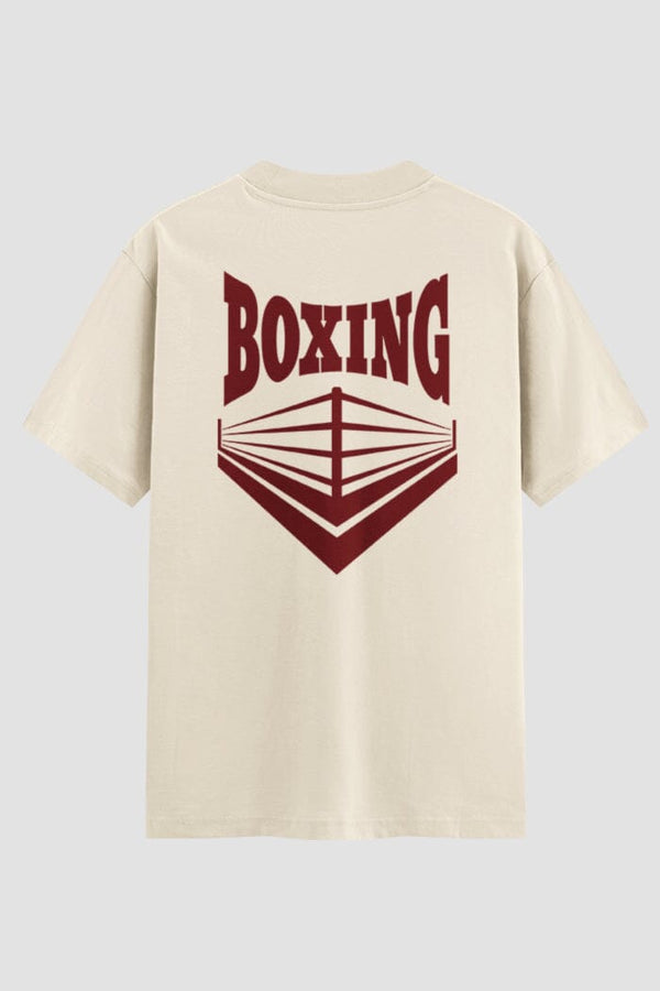 Camiseta Oversized Suedine Boxe Boxing Clube Ringue Clássico