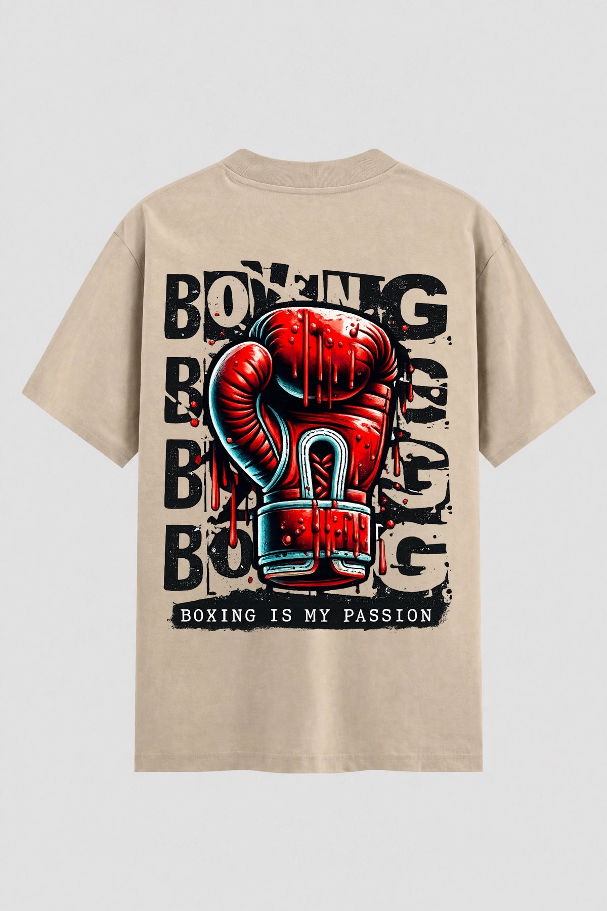 Camiseta Oversized Suedine Boxe Boxing Passion