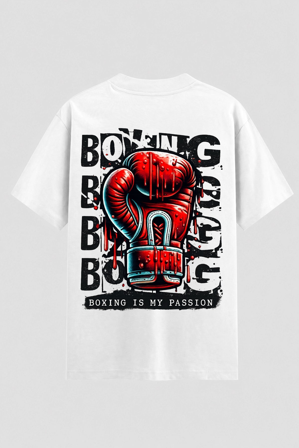 Camiseta Oversized Suedine Boxe Boxing Passion