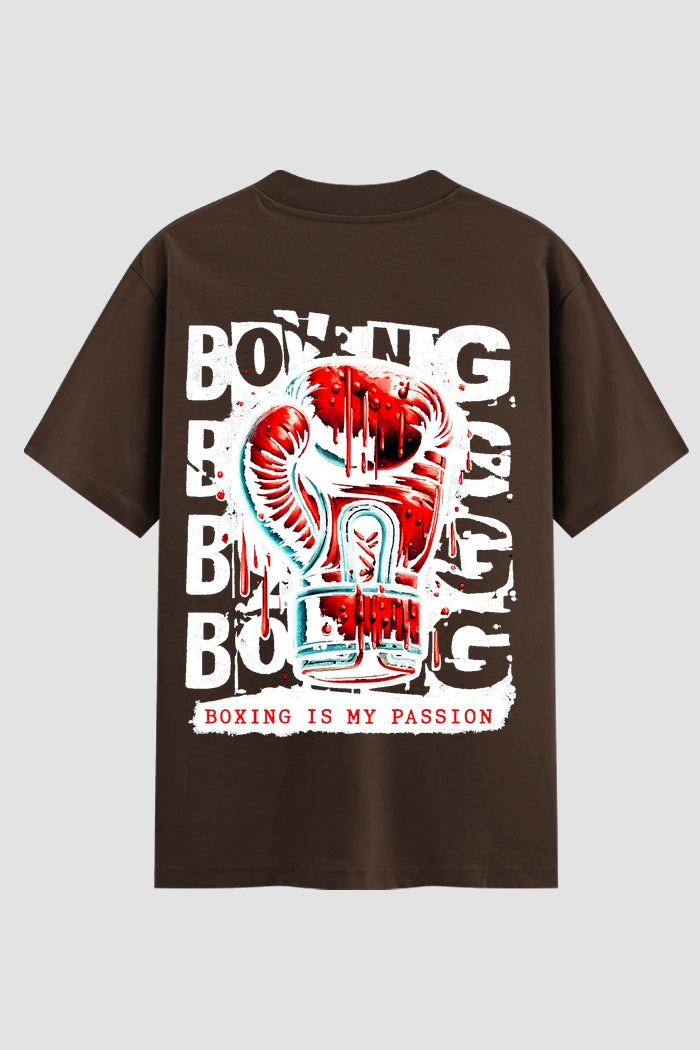 Camiseta Oversized Suedine Boxe Boxing Passion
