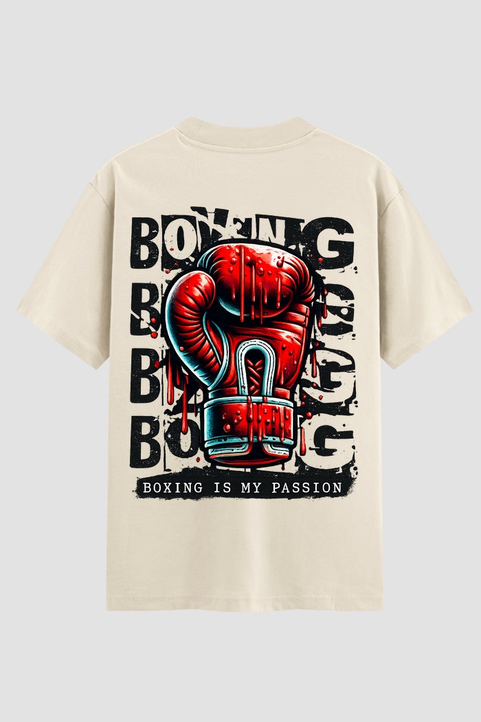 Camiseta Oversized Suedine Boxe Boxing Passion