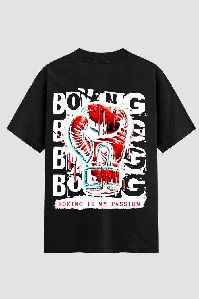 Camiseta Oversized Suedine Boxe Boxing Passion
