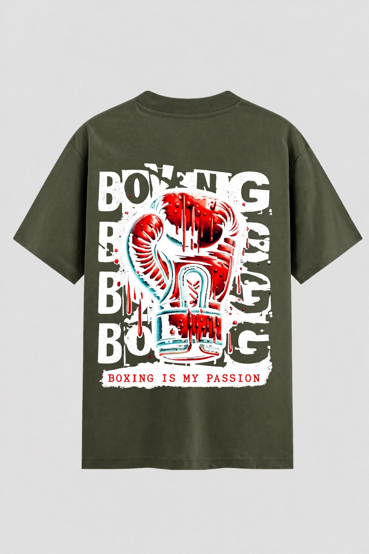 Camiseta Oversized Suedine Boxe Boxing Passion