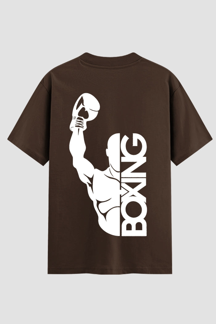 Camiseta Oversized Suedine Boxe Boxing Power
