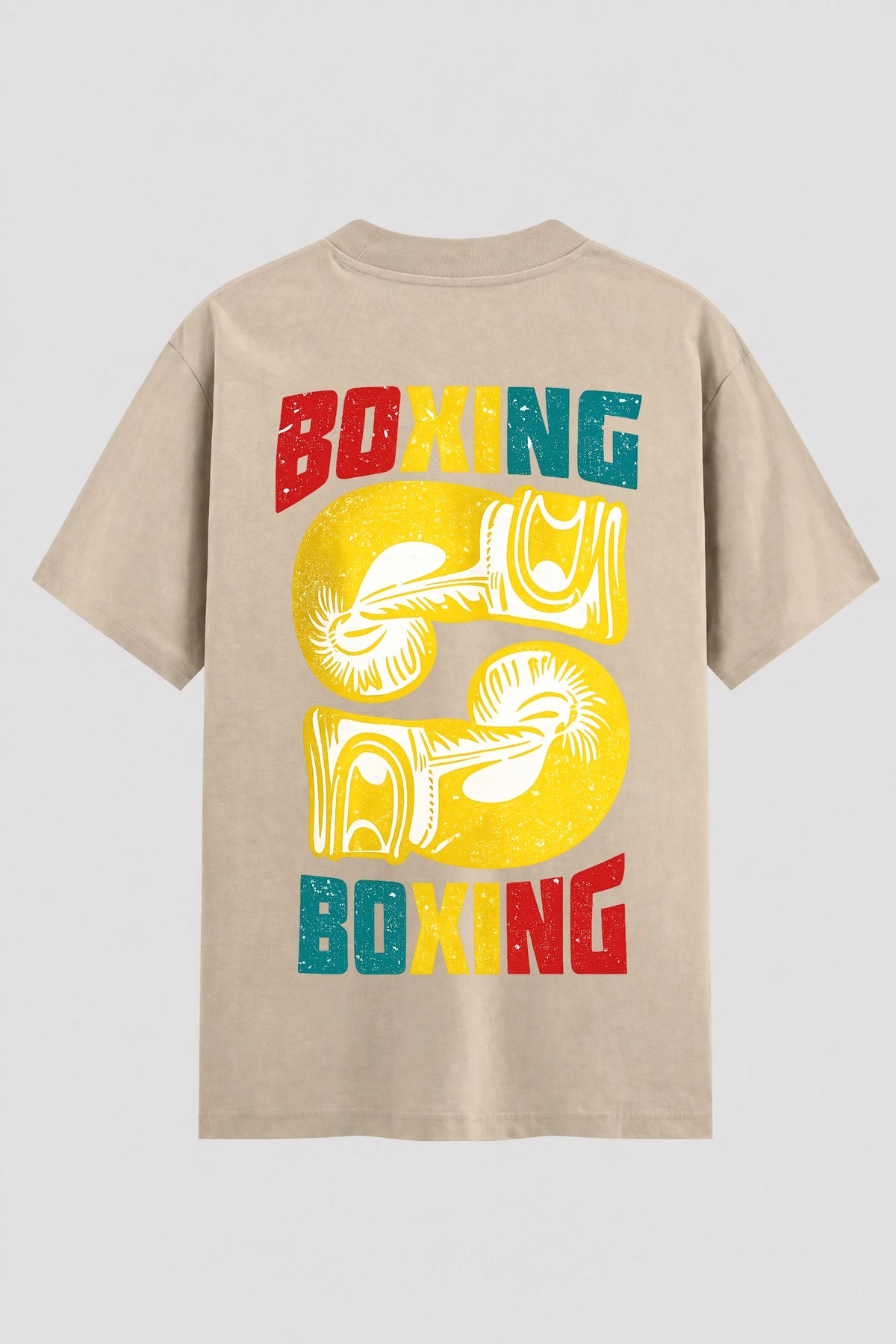 Camiseta Oversized Suedine Boxe Boxing vs Boxing