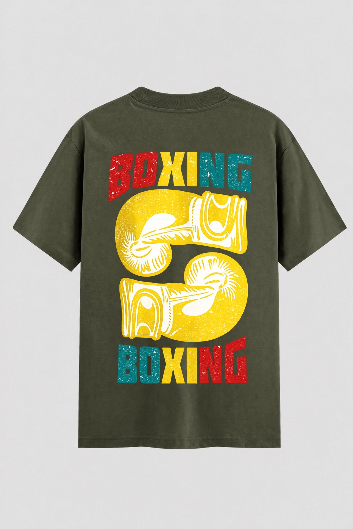Camiseta Oversized Suedine Boxe Boxing vs Boxing